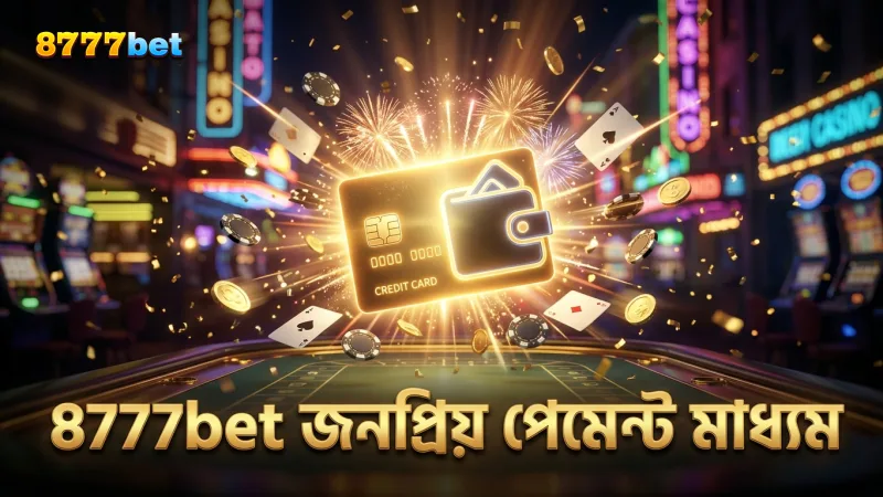 8777bet ডিপোজিটের জন্য জনপ্রিয় পেমেন্ট মাধ্যমের তালিকা।