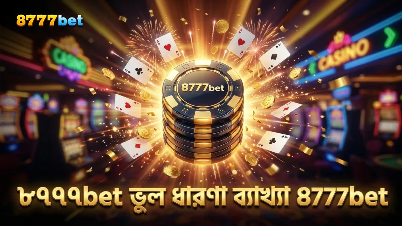 ৮৭৭৭bet এ স্লট গেম নিয়ে প্রচলিত ভুল ধারণাগুলো ব্যাখ্যা করা হয়েছে।