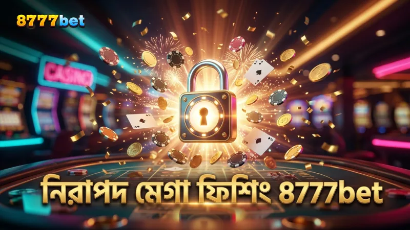 8777bet প্ল্যাটফর্মে নিরাপদ মেগা ফিশিং অস্ত্র ব্যবহার নিশ্চিত করে